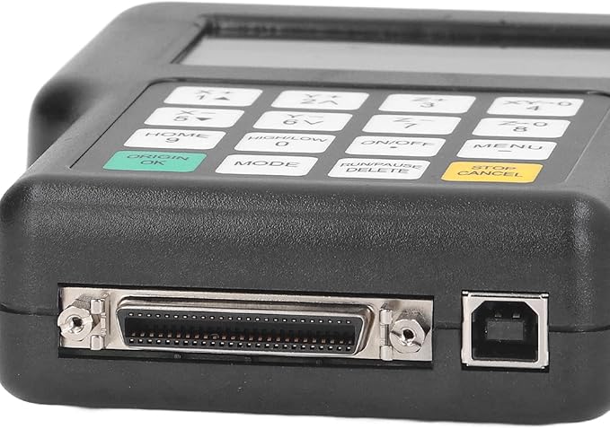 CNC Offline Controller, 3 Axes CNC DSP Remote Hand Control Supports High Microstepping Offline Control Module, Control Board USB Port CNC Router Controller for CNC Lathe Engraving Milling Machine