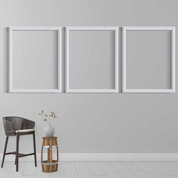3 PCS Premade Wainscoting Panels Accent Wall Panels for Interior Wall Decor Easy DIY Build and Batten Chair Rail & Picture Frame Door Decor(16 x 20 in)