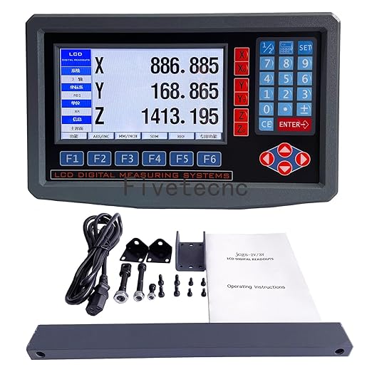 2/3 Axis Digital Readout and TTL Precision Linear Glass Scale DRO Encoder for Milling Lathe. Note:Display&Scales Sold Separately,Pls Select The Size Options! (3 Axis LCD Digital Readout ONLY!)