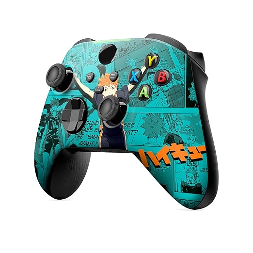 DreamController Haikyyuu Hinatta Custom X-box Controller Wireless compatible with X-box One/Series X/S Proudly Customized in USA with Permanent HYDRO-DIP Printing(NOT JUST A SKIN) (MODDED)