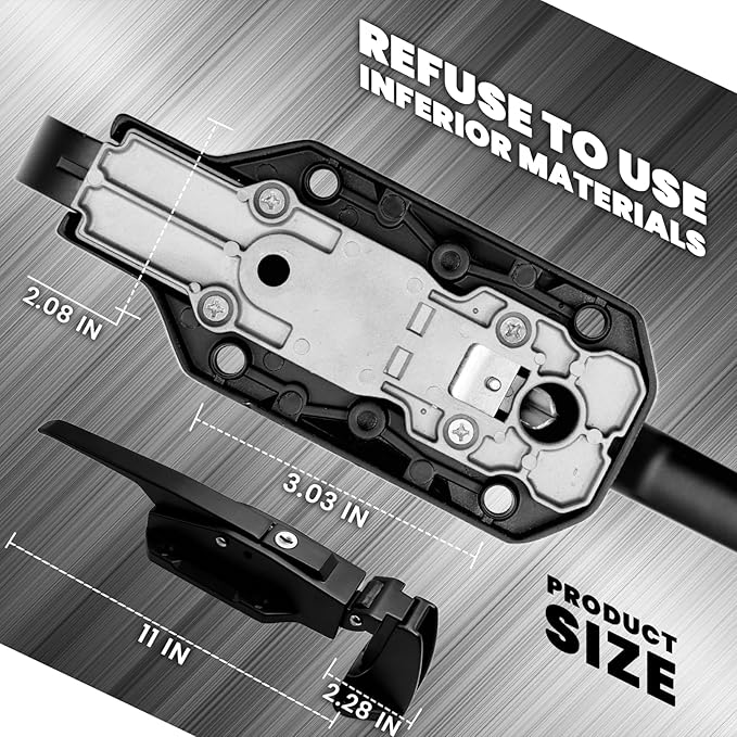 Walk in Cooler Door Closer Complete Latch Kit, Walk in Cooler Door Handle Radial Latch, Offset -1/5 In-3/5 in(Offset) and 5.9" Solid Metal Interior Release Handle(Frosted Black)
