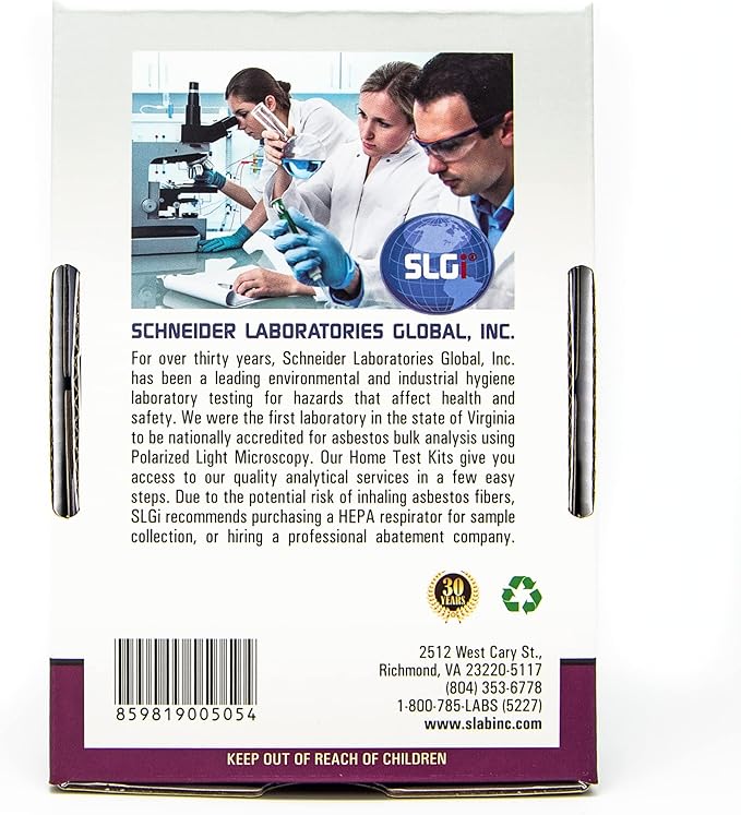 Asbestos Test Kit 1 PK (1 Bus. Day) Schneider Labs