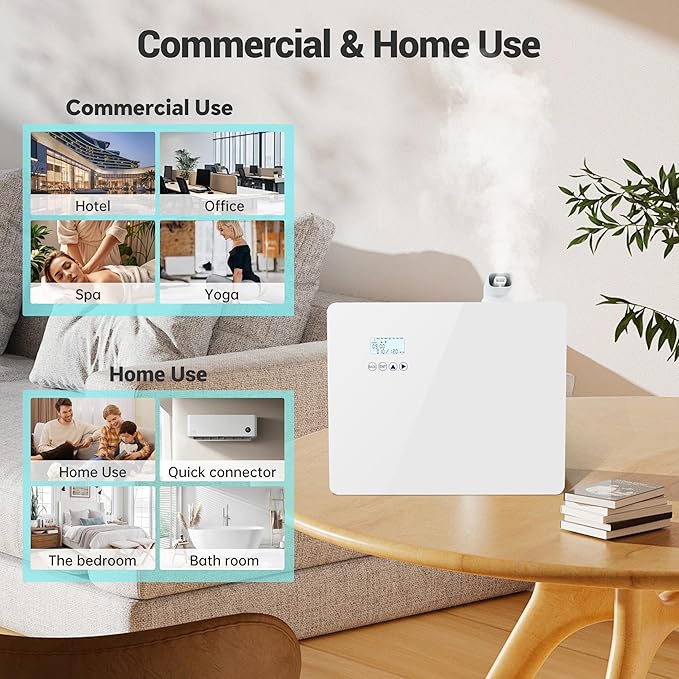 2026 ππ©π π«ππππ ππππ ππͺ.π
π 1000ml Capacity HVAC Waterlesss Essential Oil Diffuser with Wi-Fi Control, Whole House Smart Scent Air Machine, Cold Air Tech for Whole Home, Hotel, Party