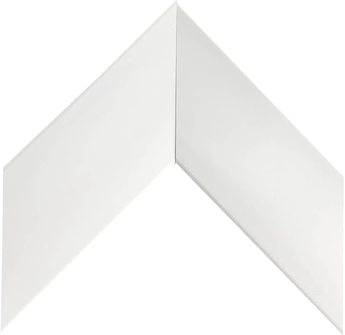 Gloss White 3" Color Chip Premiere Deco TV Frame (32",43",50",55",65",75",85") Compatible ONLY with Samsung The Frame and Pro TVs (Fits 2021-2025, LS03A,LS03B,LS03C,LS03D,LS03FA,LS03FW)