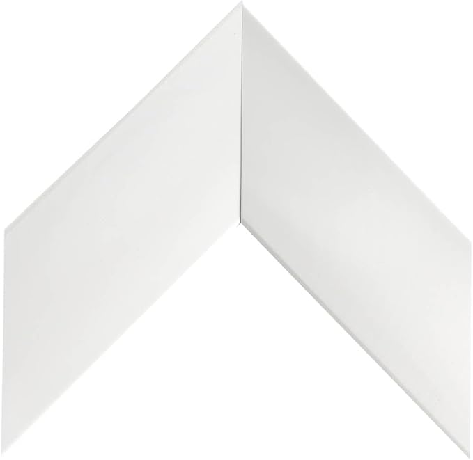 Gloss White 85" Premiere Deco TV Frame - Compatible ONLY with Samsung The Frame TV and Pro TVs (Fits 2021-2025, LS03A, LS03B,LS03C,LS03D,LS03FA,LS03FW)
