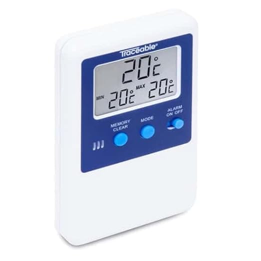 Traceable Calibrated Digital Fridge Thermometer/Freezer Thermometer with Bullet Probe, –58 to 158 Fahrenheit, 1 Resolution, Accuracy of 1 Degree Celsius