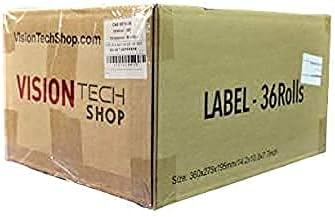 VisionTechShop LST-8020 Printing Scale Label, 58 x 60 mm, UPC/Ingredients 36 Rolls of 500 Labels, Lower Price Than 12 Rolls
