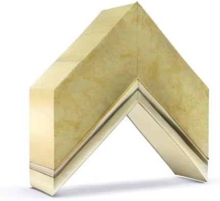 Contemporary Gold 3" Color Chip Premiere Deco TV Frame (32",43",50",55",65",75",85") Compatible ONLY with Samsung The Frame and Pro TVs (Fits 2021-2025, LS03A,LS03B,LS03C,LS03D,LS03FA,LS03FW)