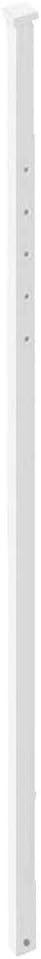 Plasticade Power Post Plastic Sign Post for Parking, Traffic and Property Signs, Reinforced, Lightweight Square Post for Durability and Wind Resistance, 60" x 1.75", 3.25 lbs., White, Base Not Included