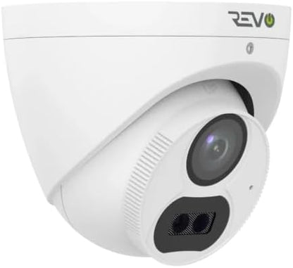 Revo Hybrid 8CH 4K Security System, 2TB Video Surveillance Grade HDD, 6X 4K Indoor/Outdoor IR Cameras with Built-in Microphone, Remote Viewing via Smartphone, PC and MAC (no Monthly fees)