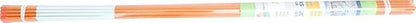 FiberMarker Reflective Driveway Markers 36 Inch Orange with Reflective Tape Driveway Reflectors 1/4-Inch Dia 20 Pack Solid Snow Poles