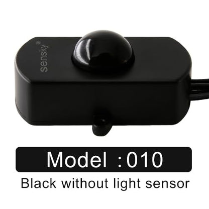 SENSKY BS010H DC 12V to 30V 3A Mini Pir Motion Sensor Switch,Occupancy Sensor Switch for Kitchen Cabinet, Pantry, Closet led Lighting (Delay Time, Sensor Distance, Adjustable)