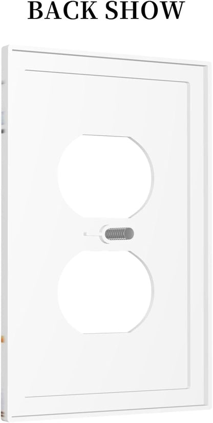 Wildflowers Plant Leaves Floral Berry Outlet Covers 1 Gang Duplex Light Switch Cover Decorative Switch Plates Electrical Receptacle Faceplate Wall Plate for Bed Room Living Room Decor