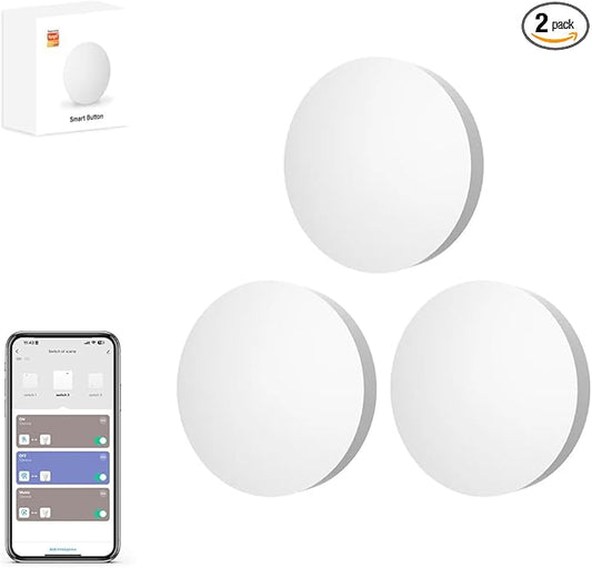 ZigBee3.0 Smart Remote Button Tuya Scene Remote, Need Zigbee Hub, Smart Switch ZigBee Remote Work with Tuya Smart Life APP (2)