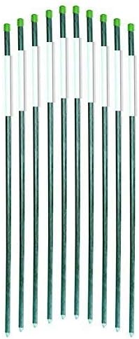 FiberMarker 36-Inch Driveway Reflective Markers Dark Green, 5/16-Inch Dia Snow Poles Snow Markers (20pcs)