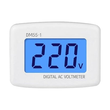 4 Pcs AC 80-300V LCD Digital Voltmeter Plug in Volt Meter Flat US Plug Voltage Test Monitor AC 110V 220V Voltage Meter for Household Plug into Outlet to Measure Voltage