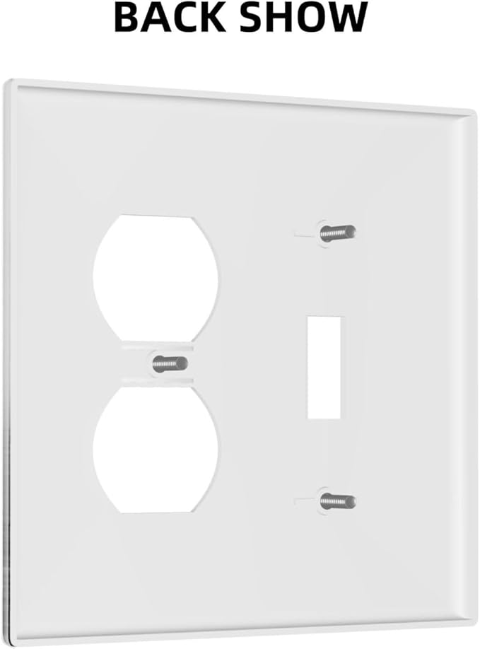 Wallplates Fores Black White Landscape Misty Woods 1 Toggle 1 Duplex Switch Plate Electrical Gfci Faceplate Decorative Light Switch Covers For Farmhouse Cabin Decor