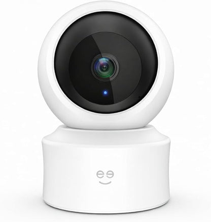 Geeni Scope Ultra 2K 360 Smart Auto-Follow Indoor Camera – 1440p Video Resolution, Wi-Fi Connectivity, Alexa & Smartphone Control, Wall Mountable, Pet & Elderly Monitoring Camera, White