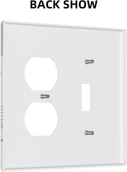 Wallplates Sage Green Boho Nature Art Minimalist Geometric Plant 1 Toggle 1 Duplex Switch Plate Electrical GFCI Faceplate Decorative Light Switch Covers for Bedroom living Room Decor