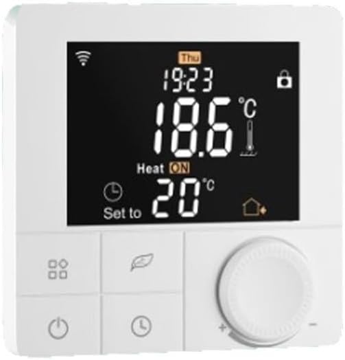 Smart Thermostat With Voice Control Support For Alexa And Google Assistant, Weekly Programmable Schedule, And Energy Saving Mode For Efficient Home Temperature Control