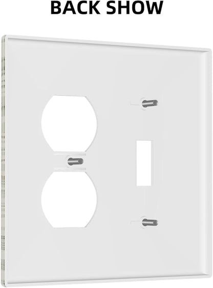 Decorative Outlet Covers Morris Green Willow Leaf Olive Leaves 2 Gang Wall Plate Cover Single Toggle Duplex Combo Two Switch Light Switch Cover Plate Jumbo Dual GFCI Faceplate