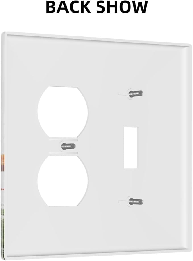Wallplates Colorful Wildflowers Plant Floral Daisy 1 Toggle 1 Duplex Switch Plate Electrical Gfci Faceplate Decorative Light Switch Covers For Bed Room Living Room Decor