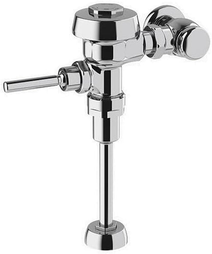 Sloan Royal 186 Exposed Manual Urinal Flushometer, 0.125 GPF Flush Valve - Single Flush, Non-Hold-Open Handle, Fixture Connection Top Spud, Polished Chrome Finish, 3912633