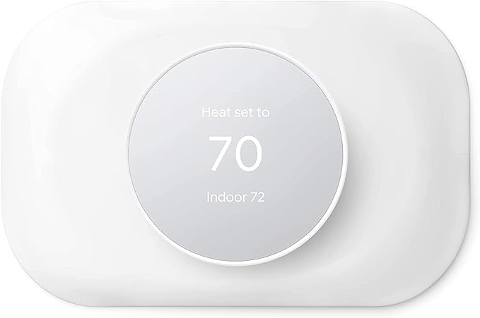 Petrichor Nest Thermostat Trim Kit - Compatible with Google Nest Thermostat 2020, Easy to Install - Snow