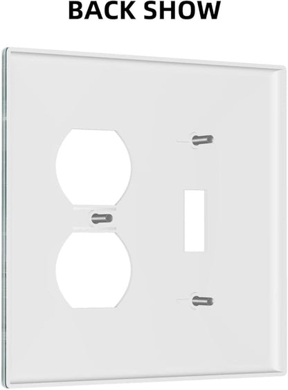 Wallplates Rustic Teal Daisy Floral Flowers Butterfly Wood Grain 1 Toggle 1 Duplex Switch Plate Electrical GFCI Faceplate Decorative Light Switch Covers for Bathroom Bedroom Decor