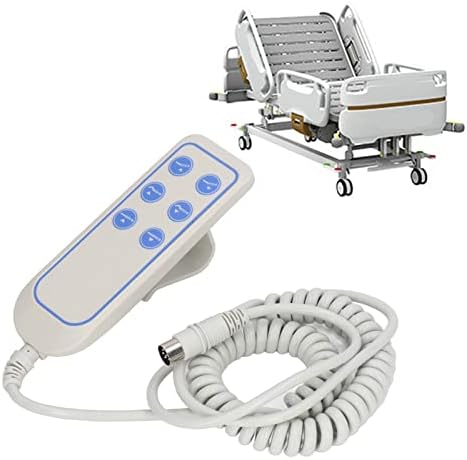 Recliner Controller, 8 Pin Recliner Hand Control Bed Remote Control, IP66 Lifting Bed Controller Hospital Bed Hand Control Handset for Homecare Bed, Cosmetic Bed