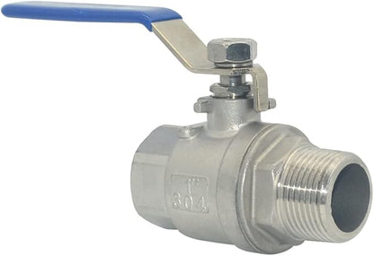 DAN SPEED 1 Inch Male x Female NPT Ball Valve S304 Stainless Steel,Full Port Heavy Duty for Water, Oil, and Gas,1000WOG (1 inch)