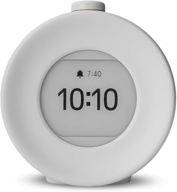 mudita Harmony 2 Digital Alarm Clock - Daylight Alarm Clock with E-Ink Screen and Meditation Function and Snooze Function - Sunrise Alarm Clock - 17 Melodies, Relaxation Sounds, Nature Sounds - Black