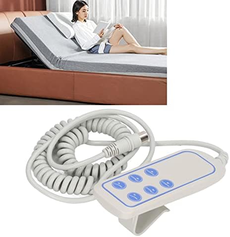 Recliner Controller, 8 Pin Recliner Hand Control Bed Remote Control, IP66 Lifting Bed Controller Hospital Bed Hand Control Handset for Homecare Bed, Cosmetic Bed