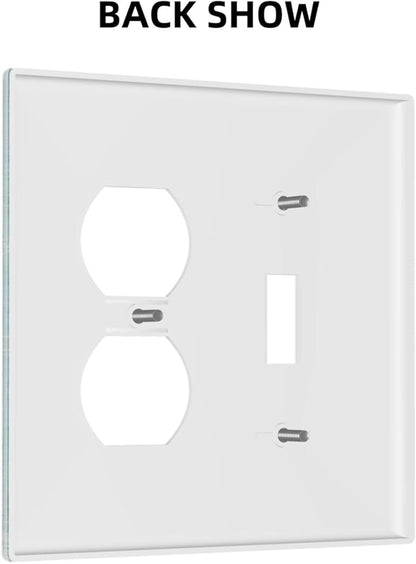 Decorative Outlet Covers Starfish Teal Wood Board Nautical 2 Gang Light Switch Cover Plate Single Toggle Duplex Wall Plates for Electrical Outlets Switch Plate Covers for Bedroom Home Decor