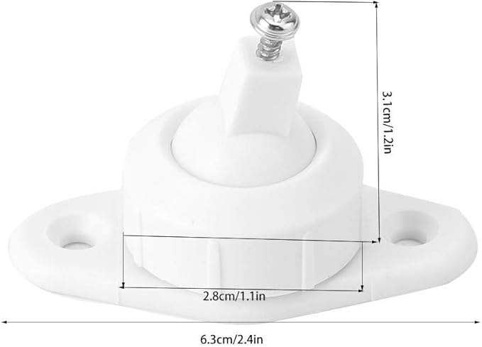Dioche Universal Alarm Bracket, Sensor Mounting Bracket Wall-Mounted Short Leg Bracket for PIR Infrared Motion Alarm Detector