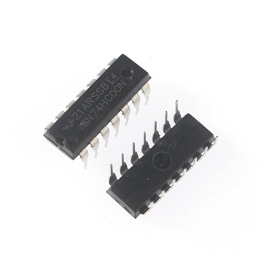 50Pcs 5 Values 74HCxx Series Logic IC Assortment Kit - IC Socket - 74HC00 74HC02 74HC04 74HC08 74HC32 Logic IC Chip IC Assortment Kit