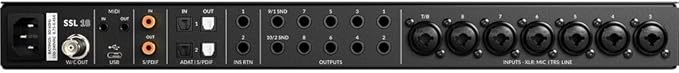 Solid State Logic SSL 18 USB-C Audio/MIDI Interface Bundle with Solid State Logic ALPHA 8 AD/DA Converter/Expander and USB-C Audio Interface