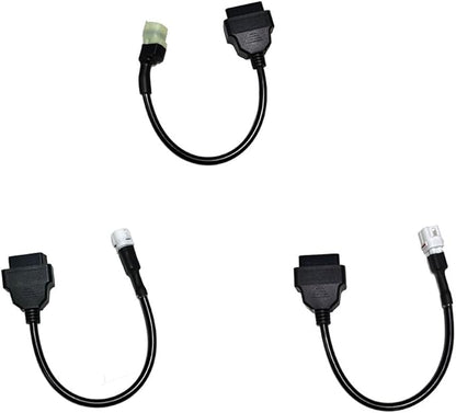OBD2 Adapter Cable Fits for Yamaha Kline ATVs Honda and More Motorcycles, 3/4Pin to 16Pin OBD2 Diagnostic Adapter Cable Works with All OBDII Scanner