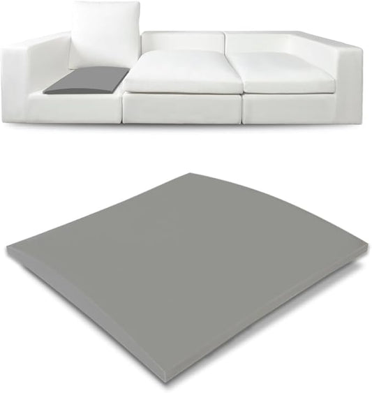 Couch Cushion Supports for Sagging Seat 22'' x 22'' High Density 40D Curved Foam Sofa Cushion Support Under The Saggy Pads Firmer Foam Lifters for Saggy Couch (Grey (Set of 1), 22 Inch * 22 Inch)
