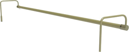 Cocoweb 43 Inch Tru-Slim Antique Brass Picture Light - LED, 2700K, Adjustable Arm, Plug-in, Toggle Switch, Sleek and Compact Design