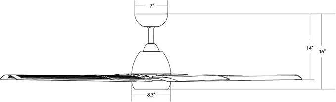 WAC Lighting Mocha XL 8-Blade Aluminum Smart Ceiling Fan in Brushed Nickel