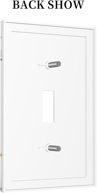 Wildflowers Plant Leaves Floral Berry Decorative Light Switch Cover 1 Gang Single Toggle Device Electrical Faceplate Switchplates Decorator Outlet Wall Plate for Bed Room Living Room Decor