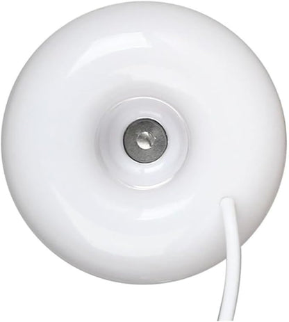 Mini USB Air Humidifier Rechargeable Float Water Donut Shape Humidifier for Home Office White