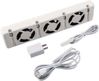 Smart Radiator Fan Heater with 3 Quiet Cooling Fans, Automatic Thermostat Control, Energy-Efficient Warm Air Circulation, Compatible with 50-120cm Radiators, Temperature Display(EXTENSION KIT)