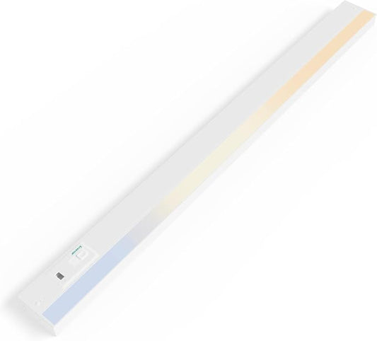 Ensenior 32 Inch Hand Wave Motion Sensor LED Under Cabinet Lighting with Hardwired or Plug-in Installation, Dimmable Under Counter Lights with 2.4G Wireless Control for Kitchen, 5CCT, 120V, 18W 1100LM