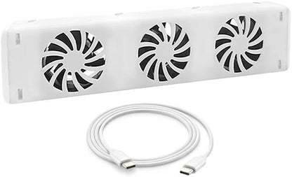 Smart Radiator Fan Heater with 3 Quiet Cooling Fans, Automatic Thermostat Control, Energy-Efficient Warm Air Circulation, Compatible with 50-120cm Radiators, Temperature Display(MXRV-01)