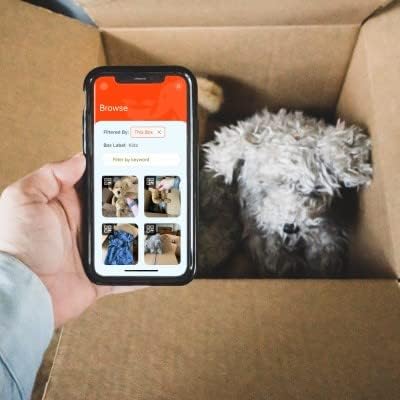 Smart Storage QR Labels for Organizing, Moving, Storage, and Inventory Tracking (40 Ultra Durable Unique Labels, 3x2)