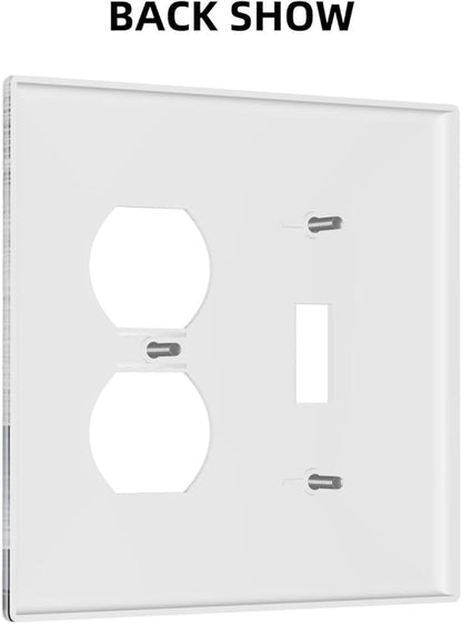 Wallplates Natural Landscape Mountains Pine Trees 1 Toggle 1 Duplex Switch Plate Electrical GFCI Faceplate Decorative Light Switch Covers for Bedroom living Room Decor