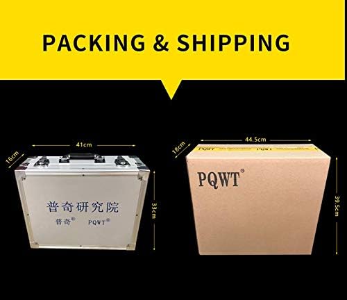 PQWT L40 Underground Water Leak Detectors for Home Wall Water Pipe Detector Machine Vertical Sensor Acoustic Pipeline Leakage Detection Kit Noise Reduction Headphone Smart Touchscreen Carry Case