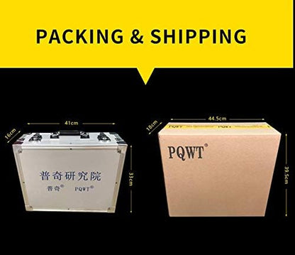 PQWT L40 Underground Water Leak Detectors for Home Wall Water Pipe Detector Machine Vertical Sensor Acoustic Pipeline Leakage Detection Kit Noise Reduction Headphone Smart Touchscreen Carry Case